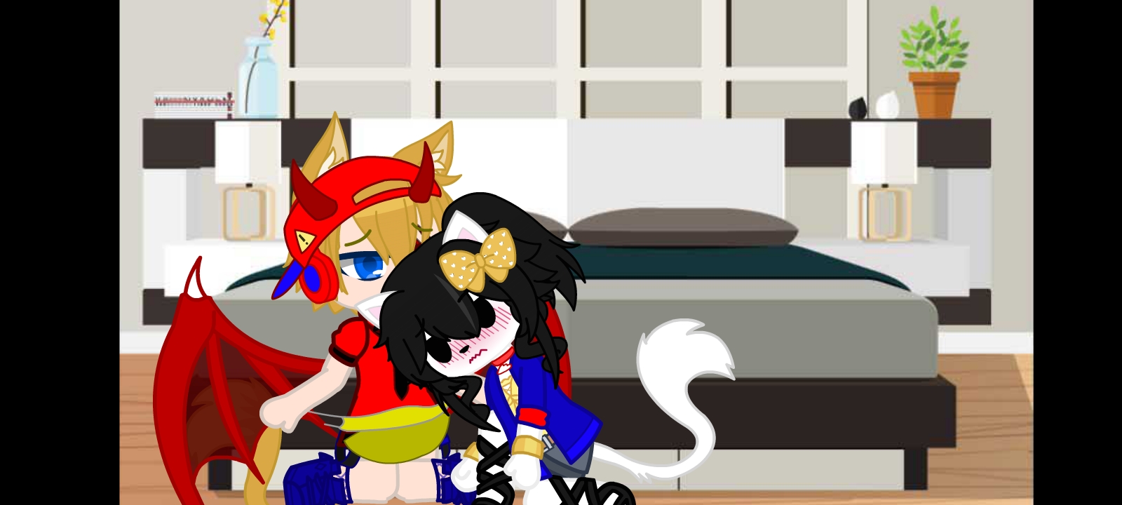 Jasper wets his Diaper and Kitty enjoys sucking his cock.