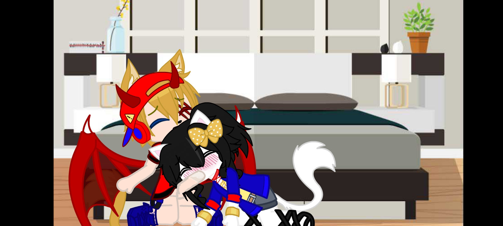 Jasper wets his Diaper and Kitty enjoys sucking his cock.