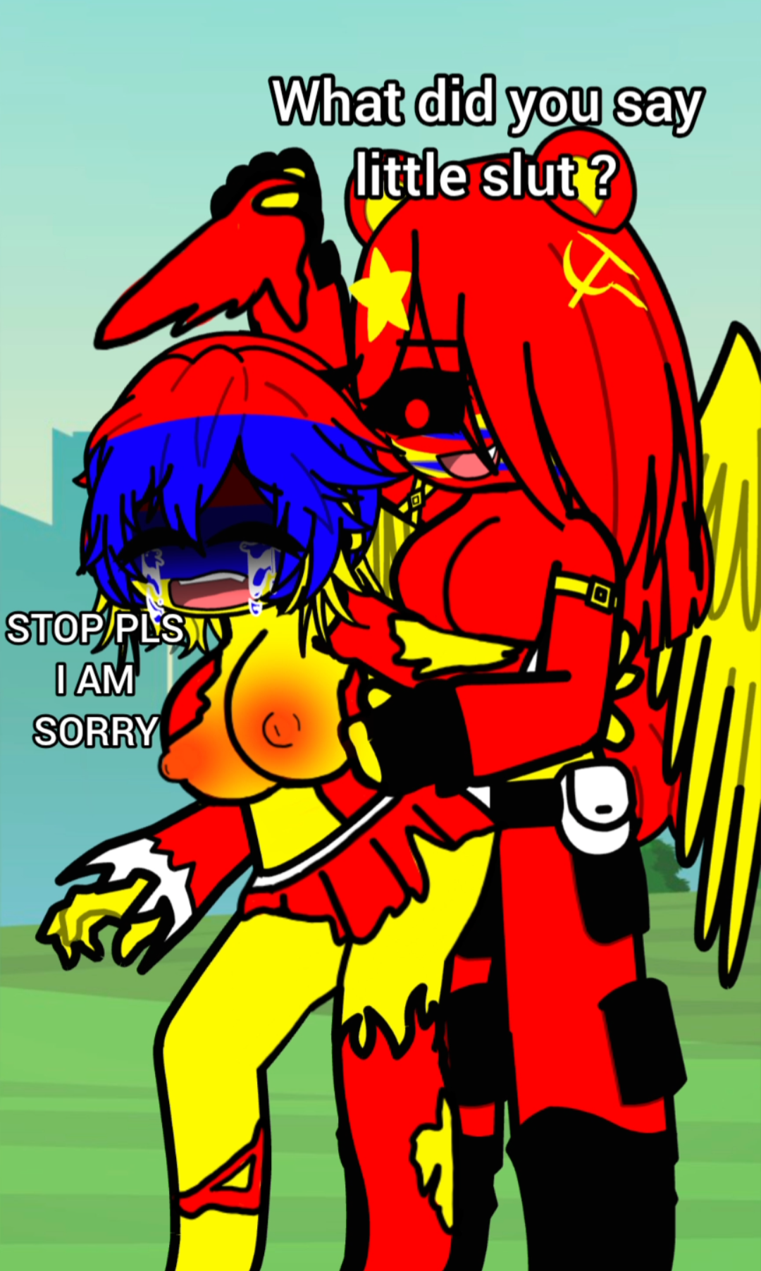 comic strip of the two Armenias