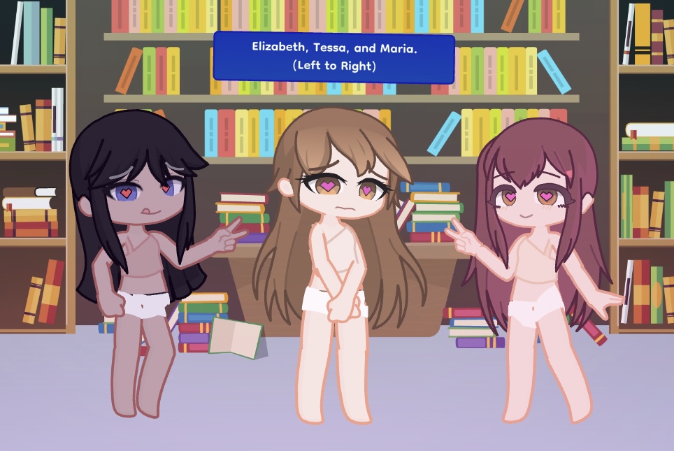 Elizabeth, Tessa, and Maria. (Gacha Life 2)