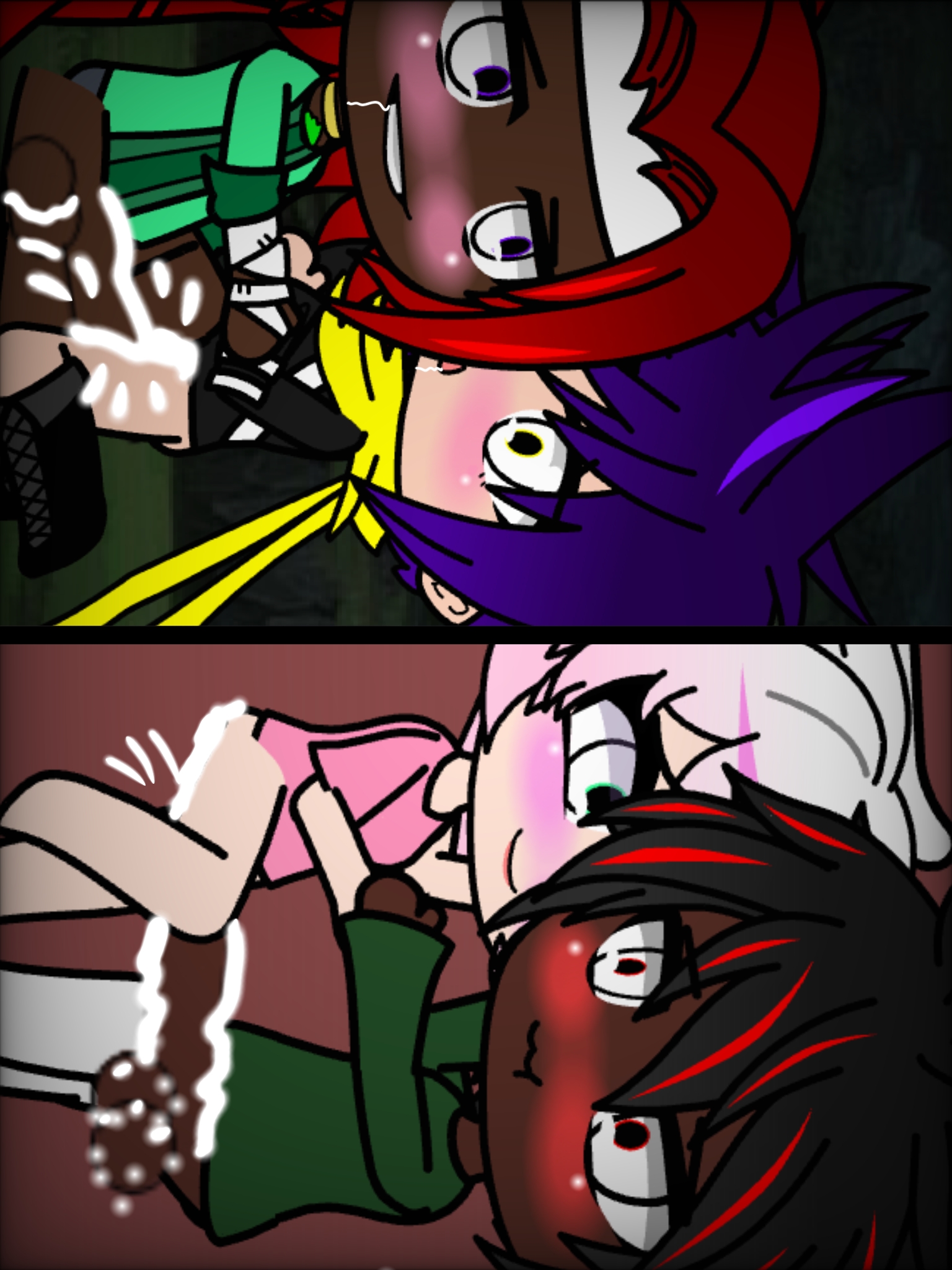 Knuxpio (Knuckles x Espio) Or Shadouge (Shadow x Rouge)