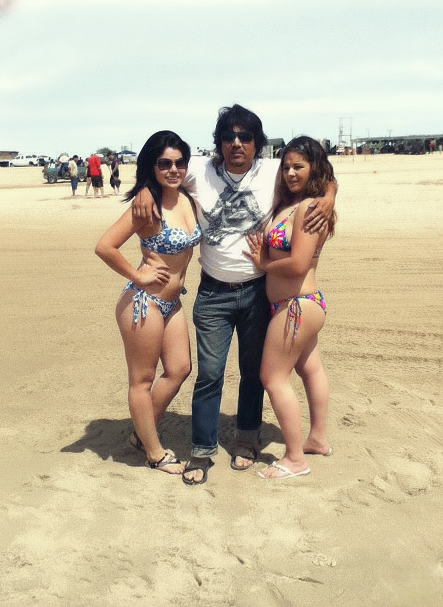 De padrote con la madre y la hija