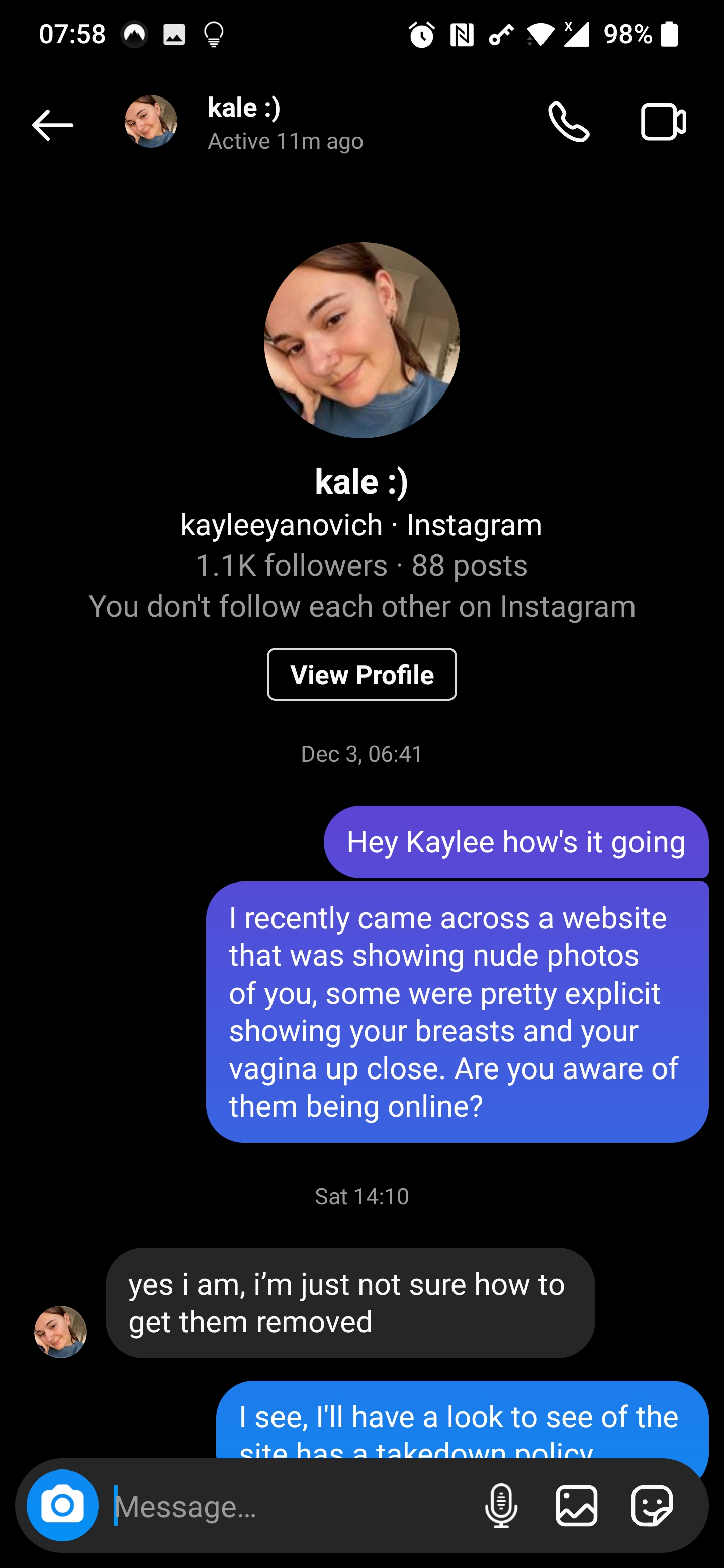 Chatting with Kaylee Yanovich