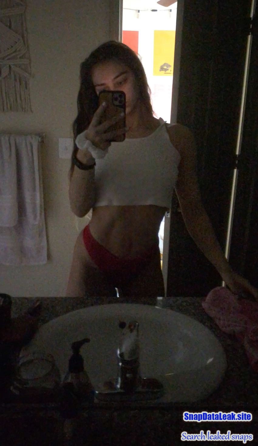 Beautiful light skin perfect body teen exposed