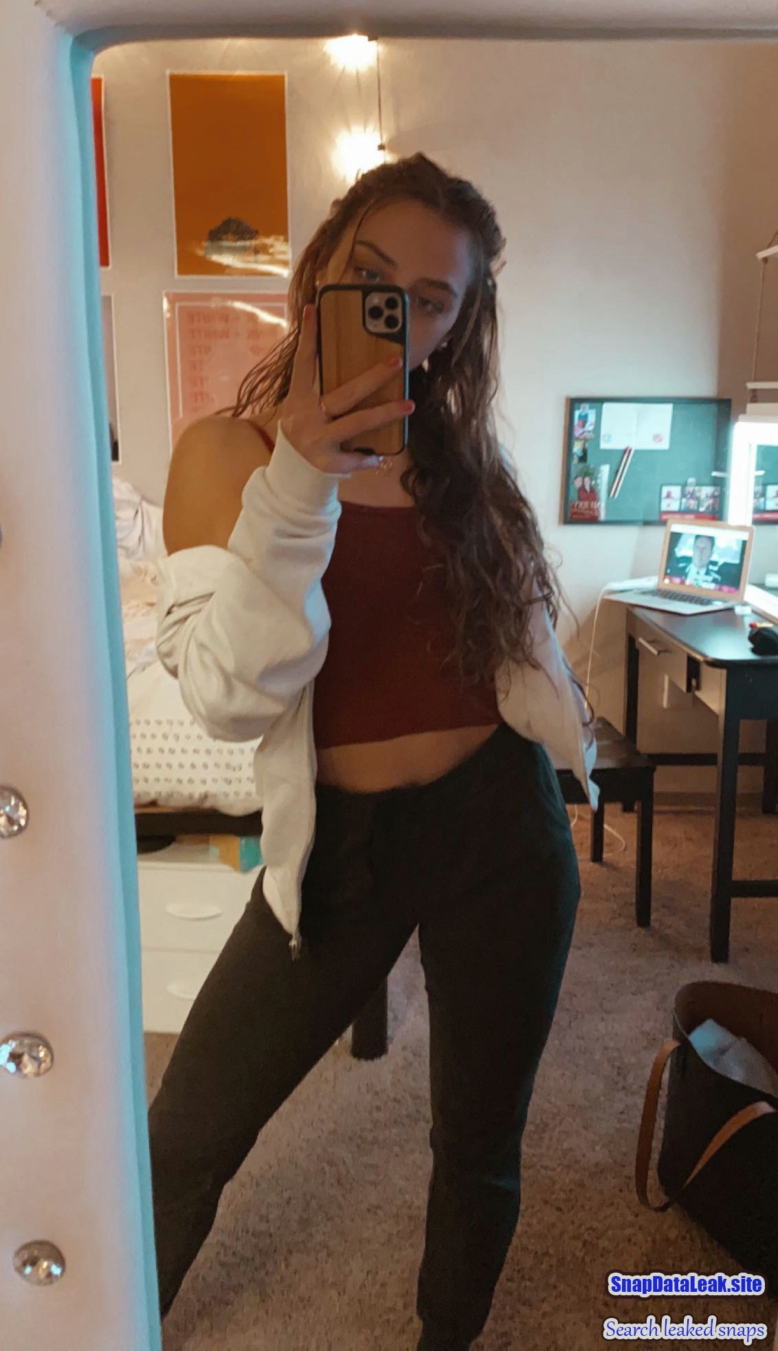 Beautiful light skin perfect body teen exposed