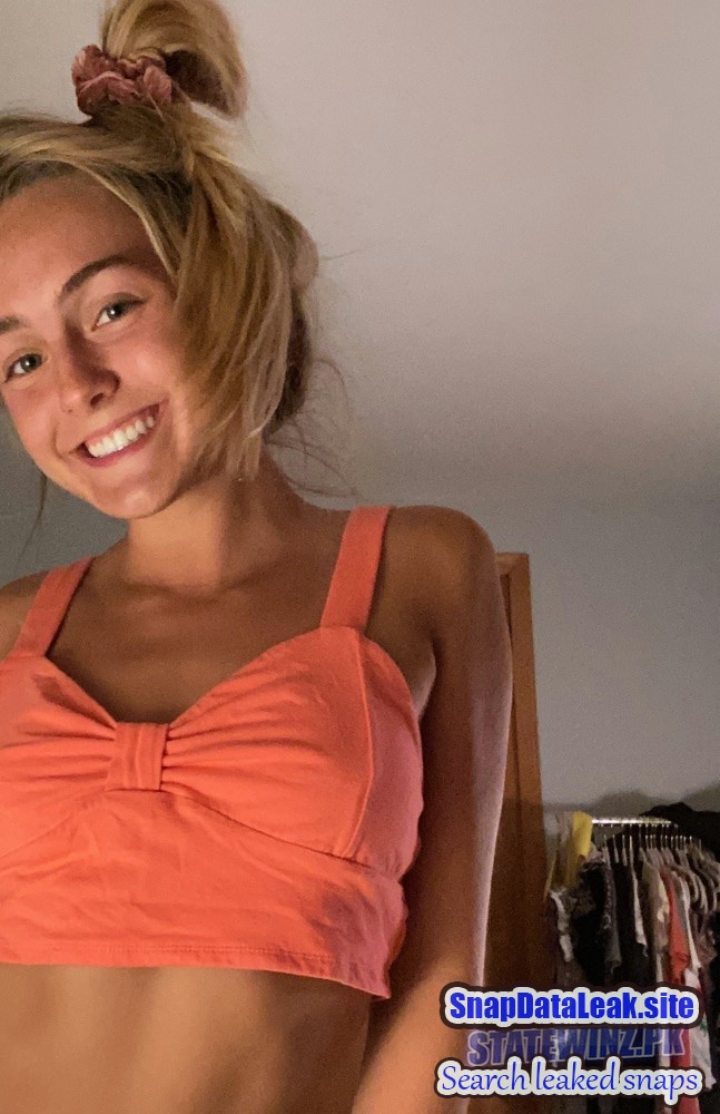 Hot blonde teen exposing on Snapchat