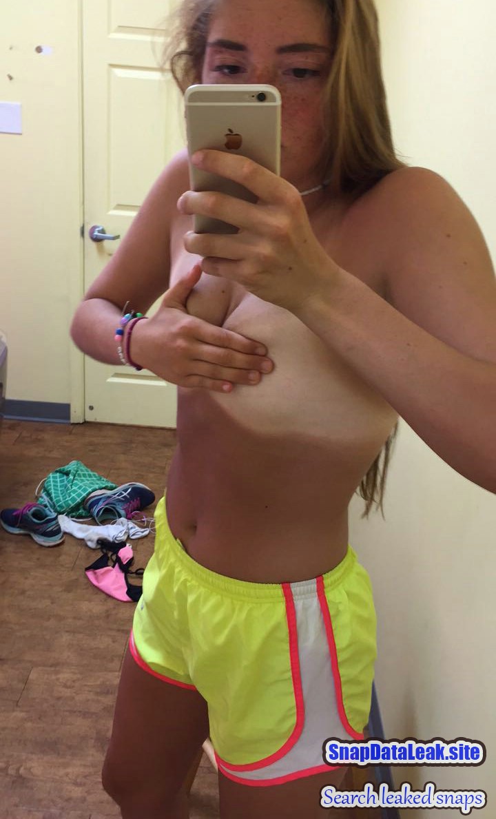 Busty Blonde teen exposed Snap