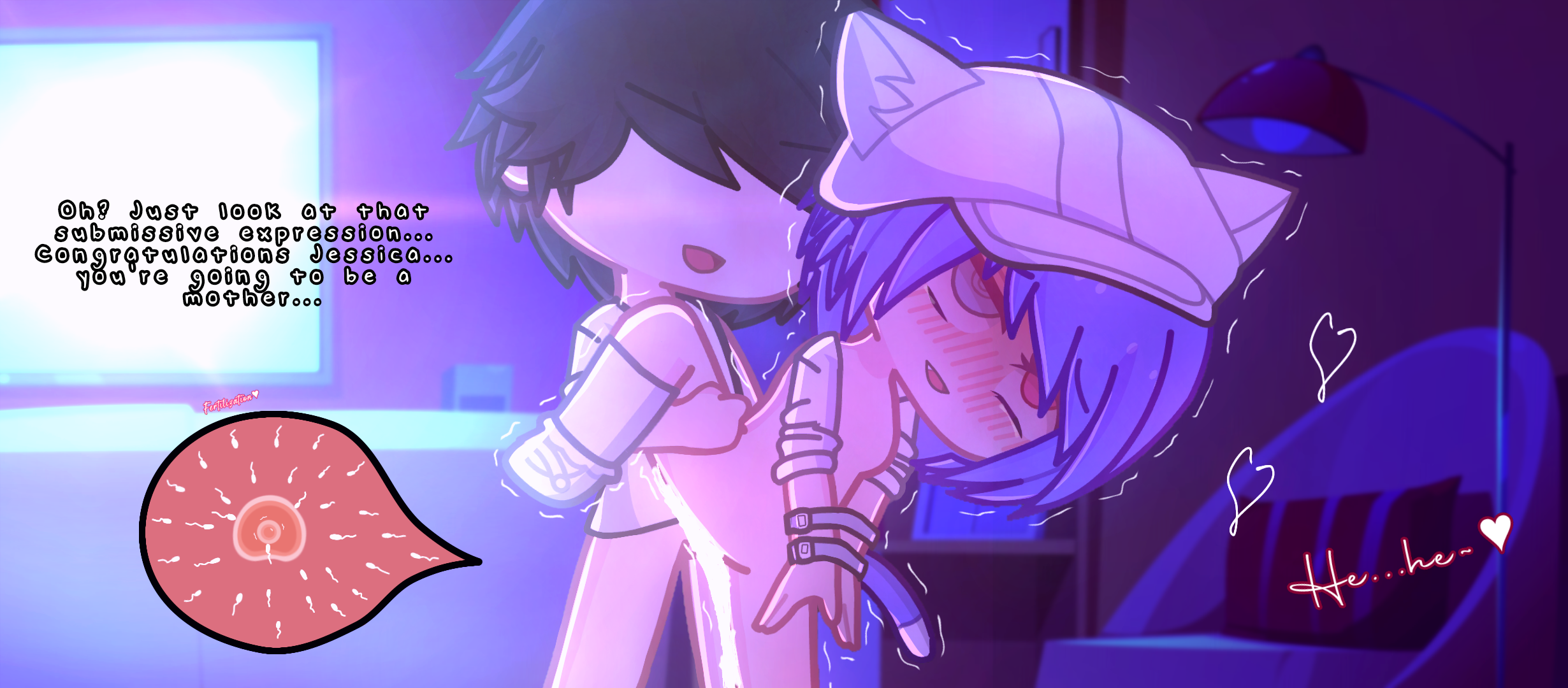 Jessica's hypnosis R4p3 | Remastered | JackInHeat's request