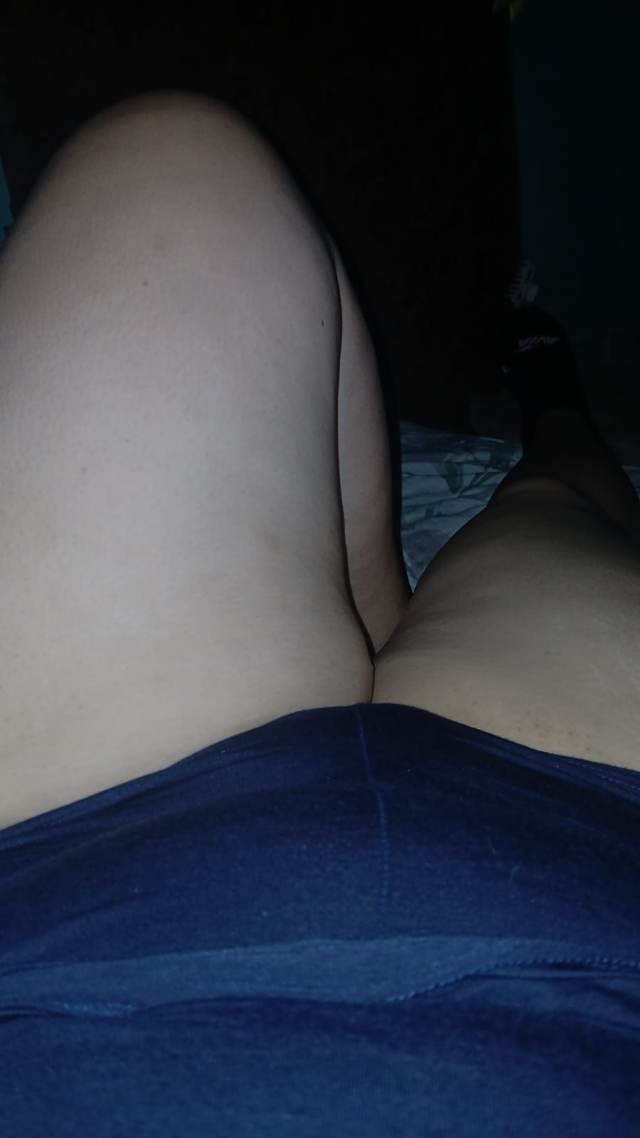 Luciendo pijamita azul