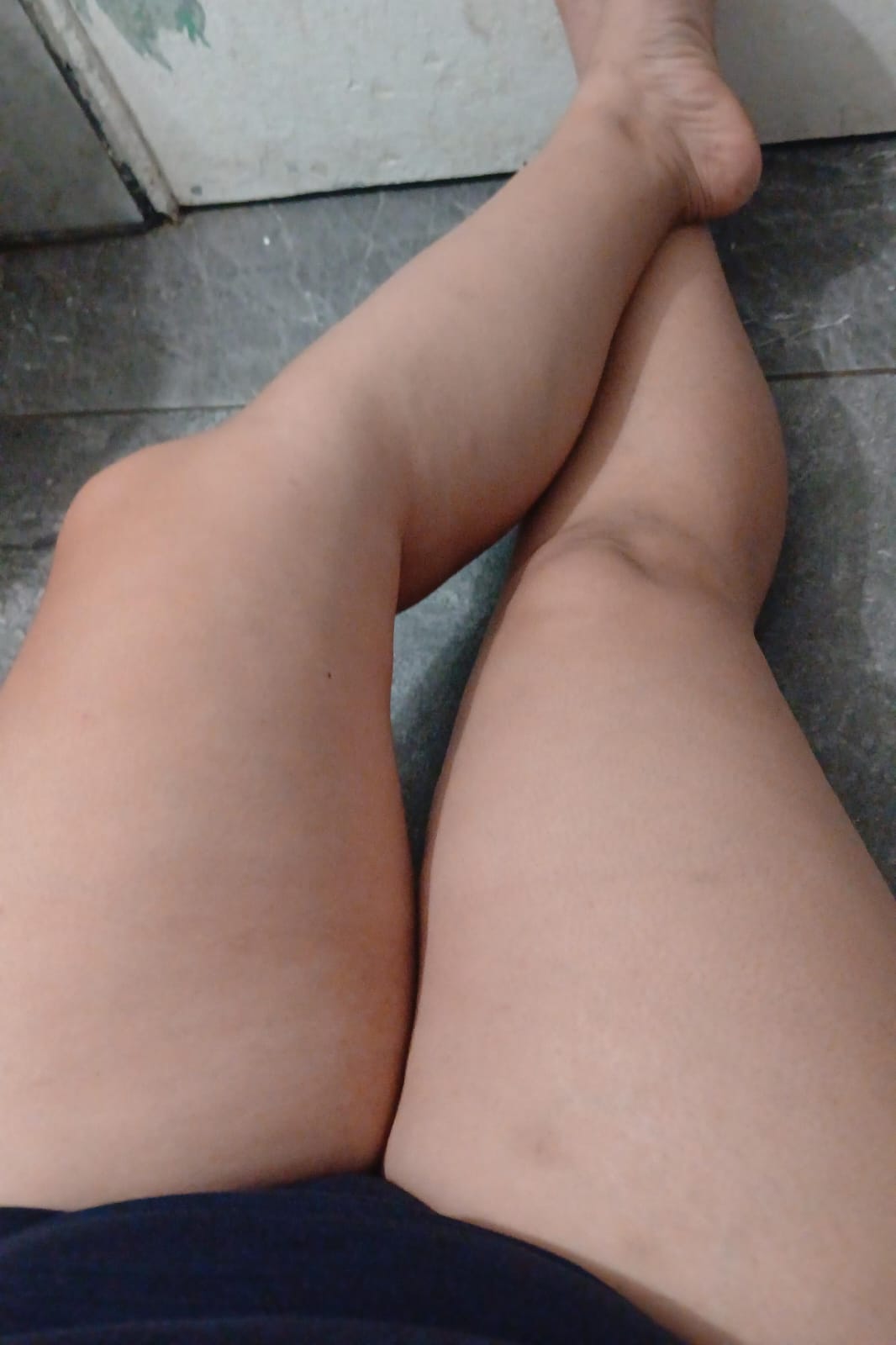 Luciendo pijamita azul