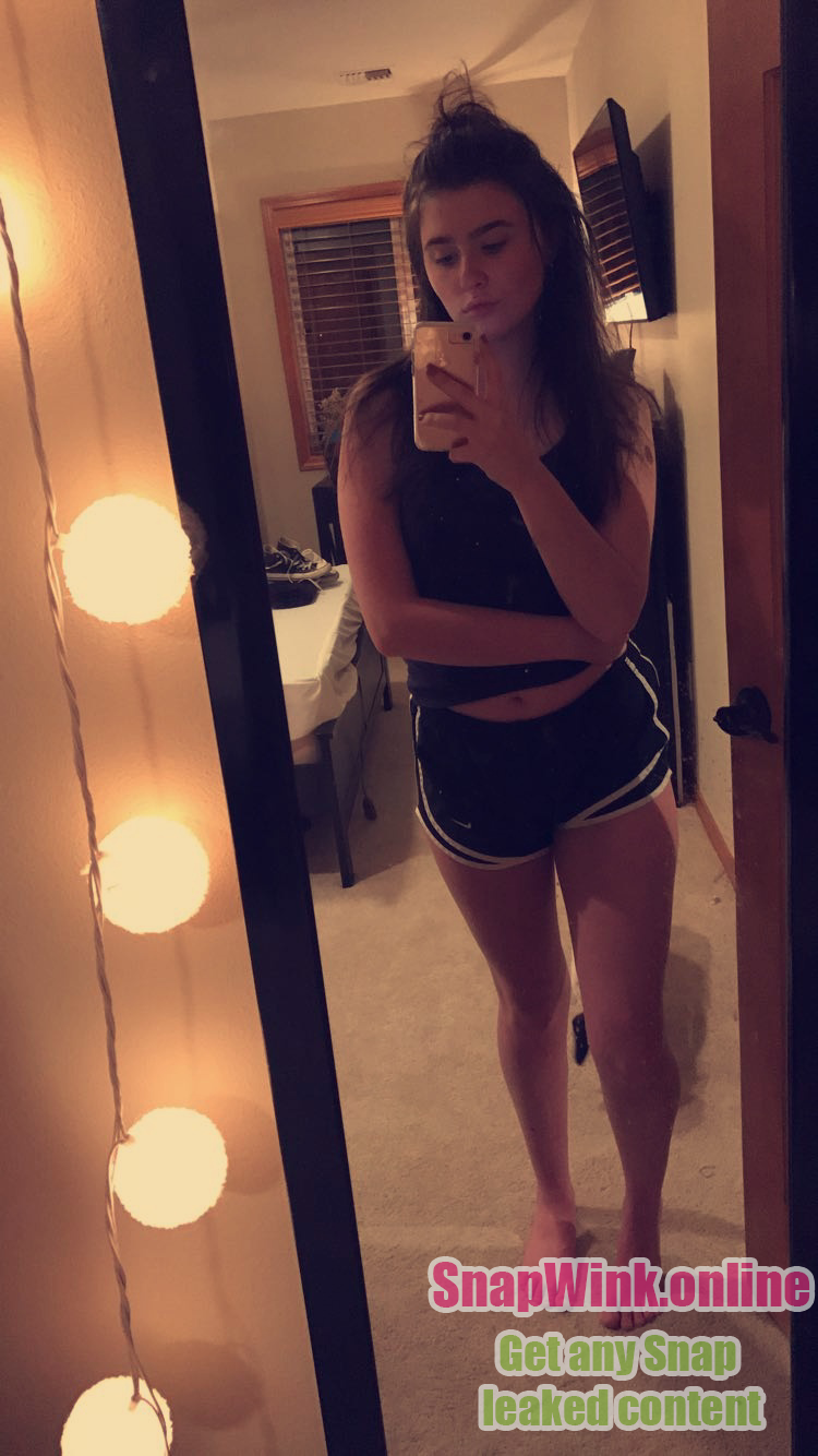 Fit dark haired college baddie selfies