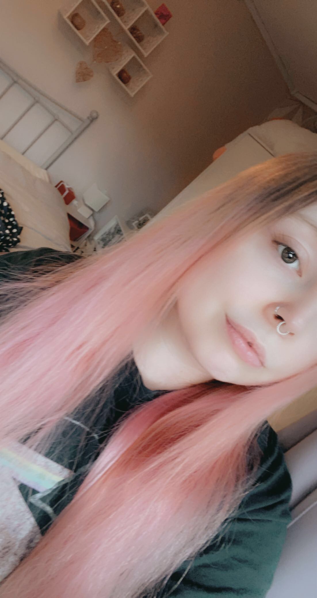 Sexy thick college girl teasing mirror selfies