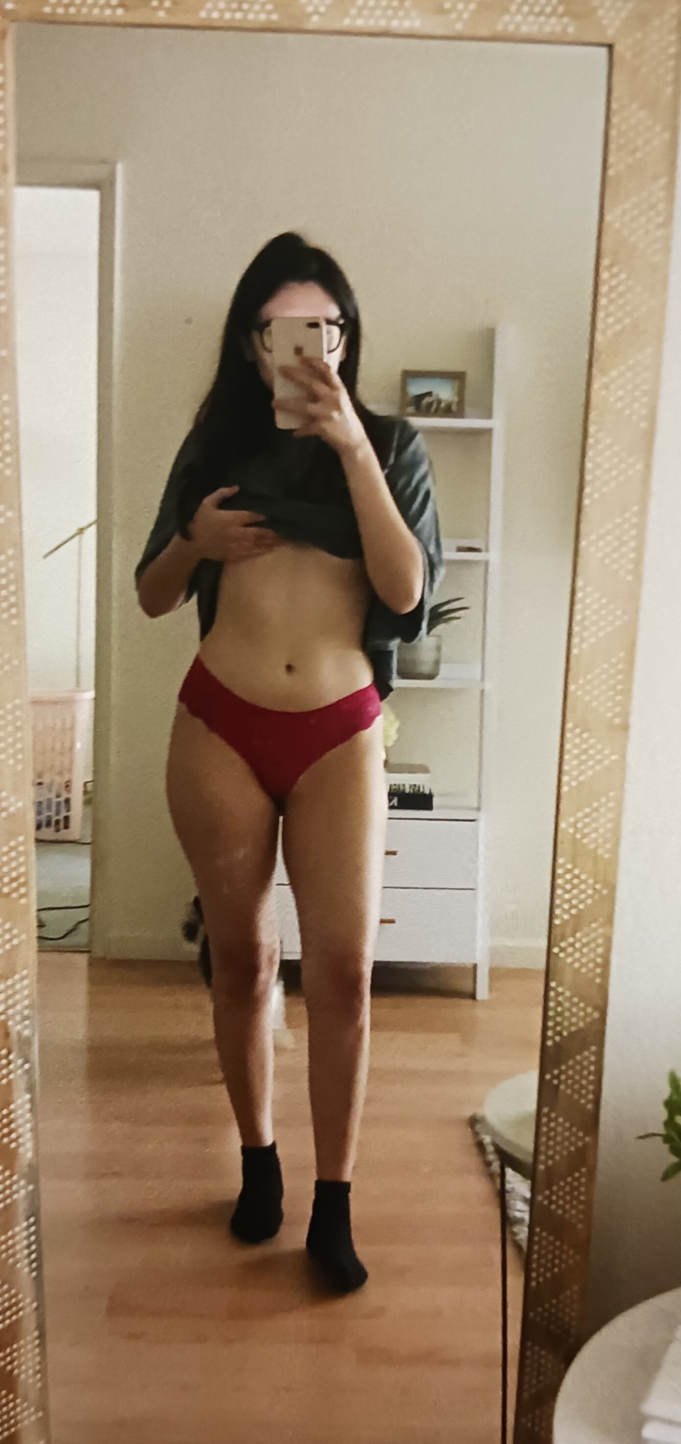 Sexy slut nurse Jackie loves showing off tits, ass, and puss