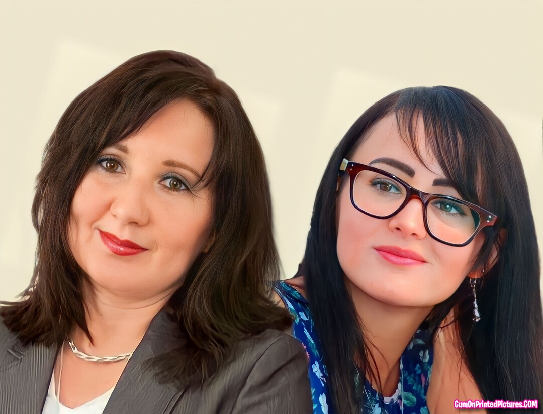 Mother and daughter getting a huge cock