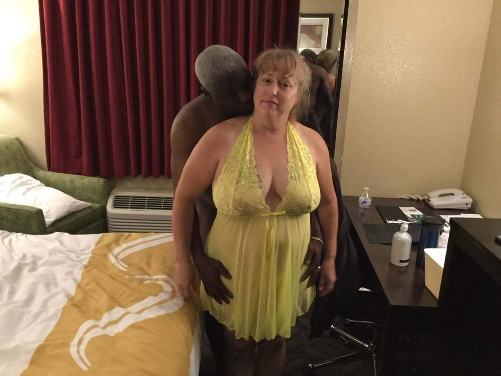 Betty, big slut, fucks a BBC in front of her husband