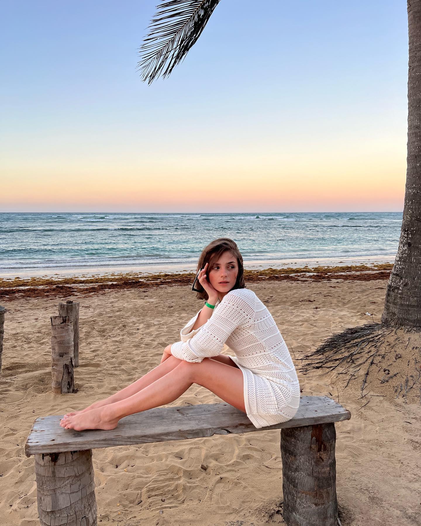 Tiktok influencer Ola Lamczyk showing pussy