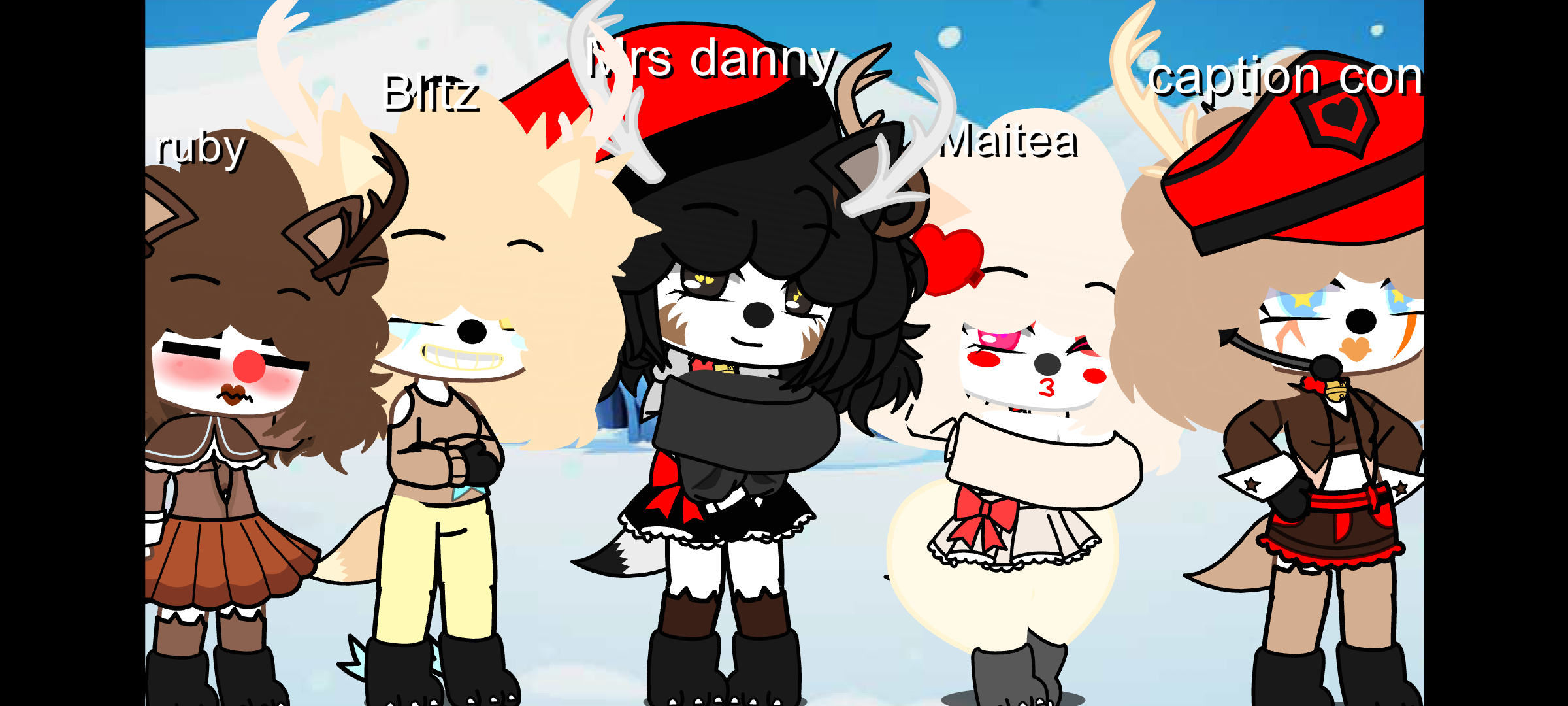 Here is the Mrs jolly or Mr Holly reindeer  crew