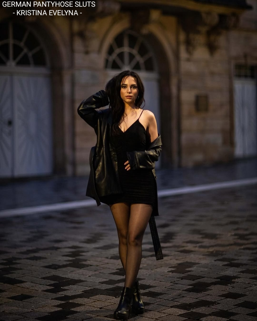 German pantyhose slut Kristina Evelyna
