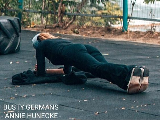 Busty German activist Annie Hunecke