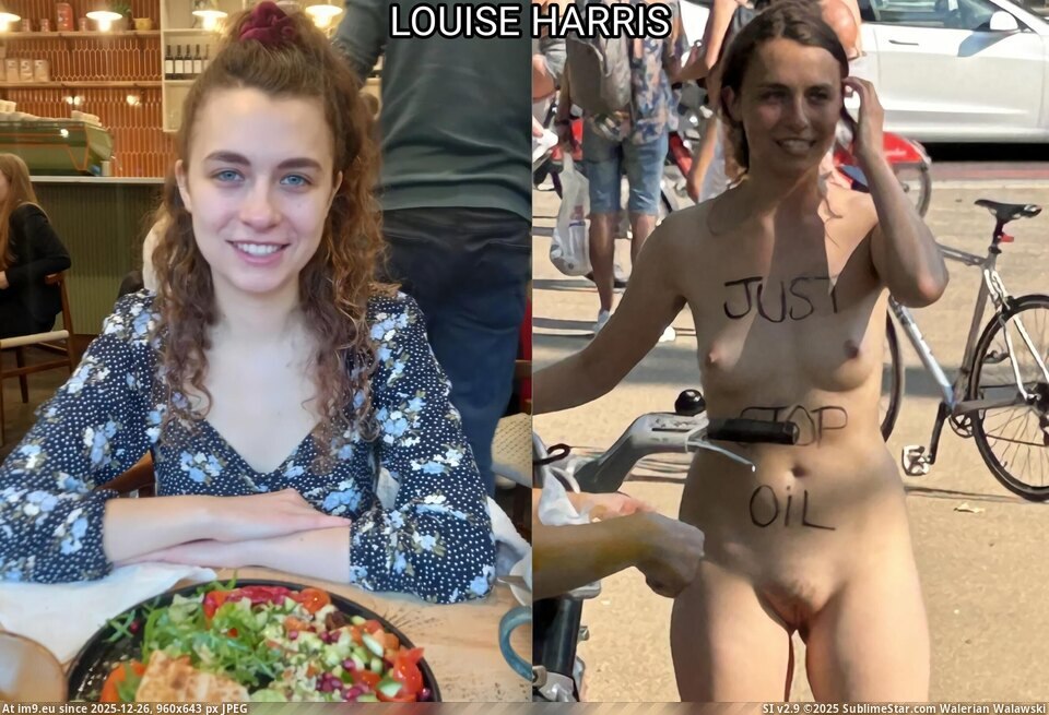 Singer and Activist Louise Harris nude in public