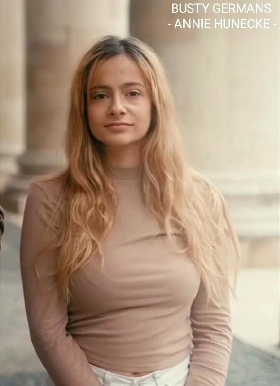 Busty German activist Annie Hunecke
