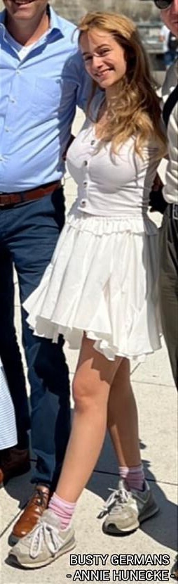 Busty German activist Annie Hunecke