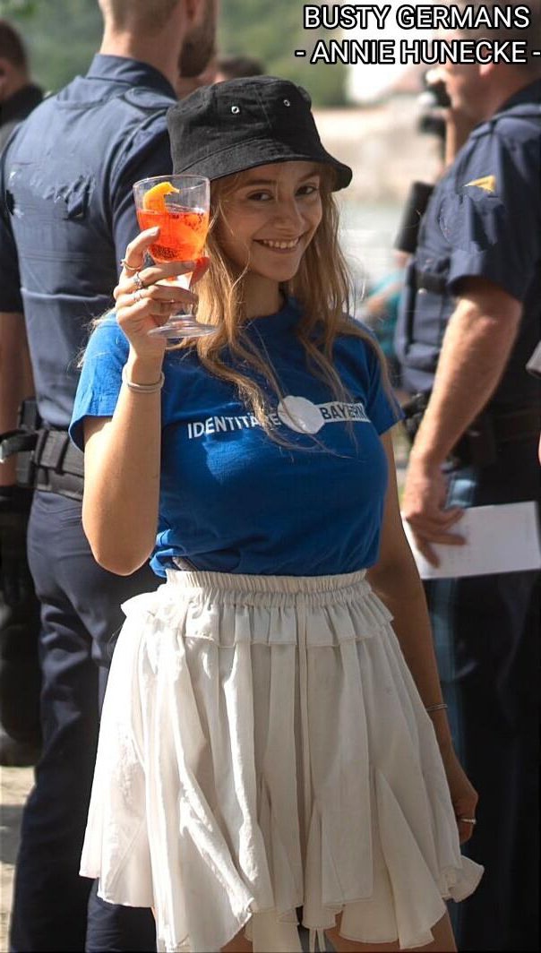 Busty German activist Annie Hunecke