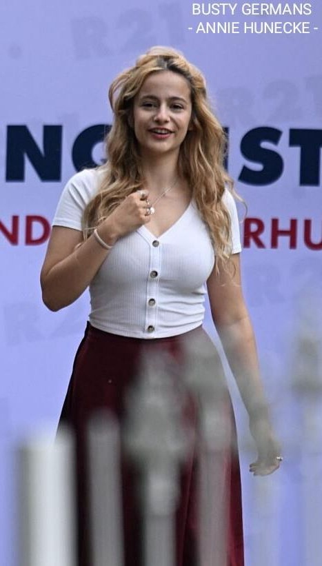 Busty German activist Annie Hunecke