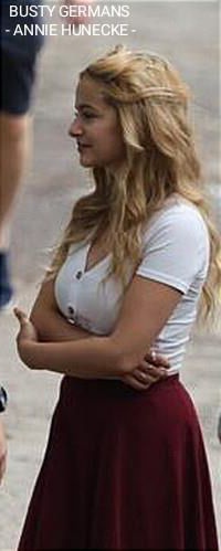 Busty German activist Annie Hunecke