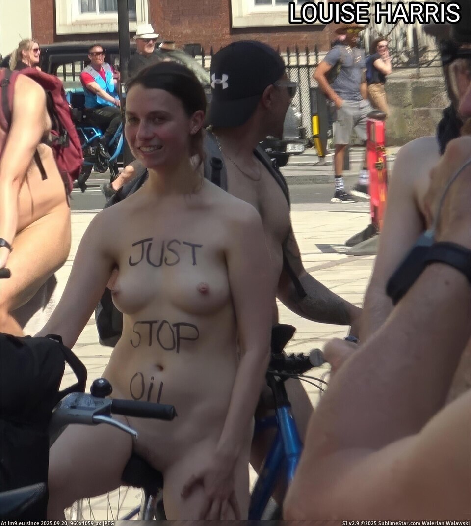 Singer and Activist Louise Harris nude in public