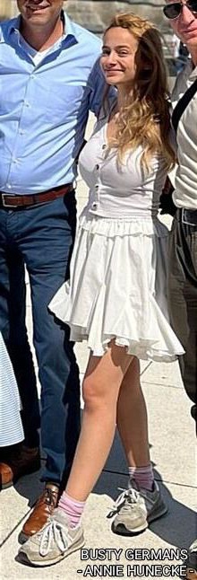 Busty German activist Annie Hunecke