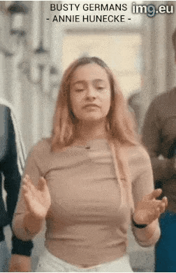 Busty German activist Annie Hunecke