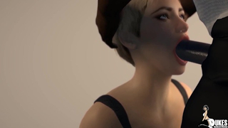 PAWG MILF Waitress Sucks Boss for a Raise