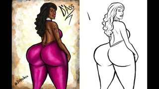Big Booty Cherokee D Ass Illustration