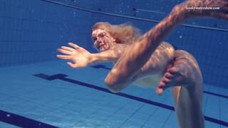 Elena Proklova Spreading Legs Underwater