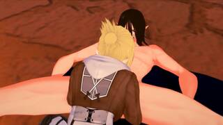 Attack on Titan - Sex with Annie Leonhart - 3D Hentai