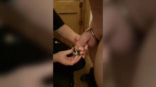 Chastity Cage on my Husband
