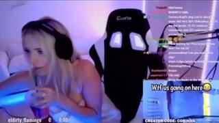 Corrina Kopf accidental nip slip on live!