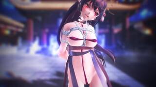 【hentai MMD】Hentai Beautiful Girl`s Bind Tightly Sexy Dance