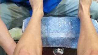 Pedicure, Upskirt, & Leg Massage at the Nail Salon