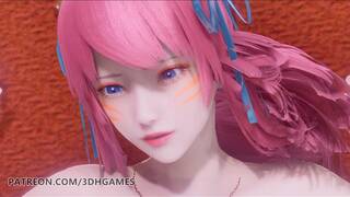 [MMD] Lisa - Señorita Ahri Spirit Blossom Strip Dance and Sex