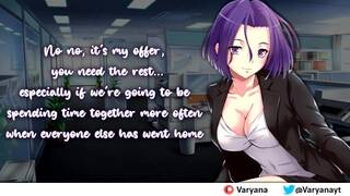 Overnight with your Flirty Manager [ear Eating Licking]