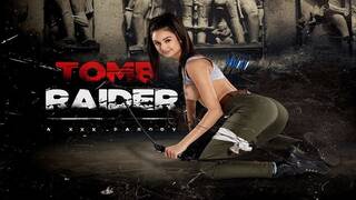 Busty Latina Eliza Ibarra as LARA CROFT is all yours in TOMB RAIDER a XXX VR Porn Parody