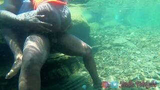 My Mom sent me to School but i went to the River to Fuck my Boyfriend instead / Risky Public Sex