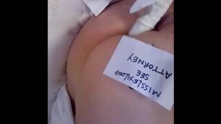 MissLexiLoup Hot Curvy Ass Female Jerking off Butthole Orgasm Excited