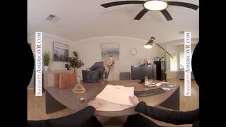 Naughty America - Blonde Babe Harmony Rivers Fucks you to make a Good Impression on her Job Intervie