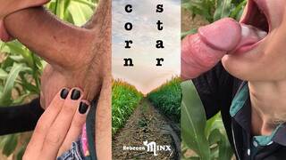 REBECCA MINX PUBLIC - I Milked him Dry in the Corn Field and I Swallowed his Warm CUM !