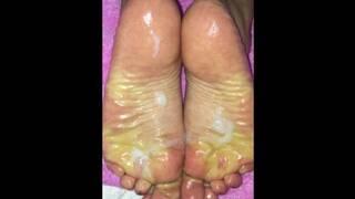 Foot Job with Cum