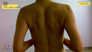 Perfect Sexy Fit Feminine back Muscles