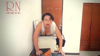 BEST-SELLER! the Secretary Scans Boobs and Pussy on the MFP in the Office! 